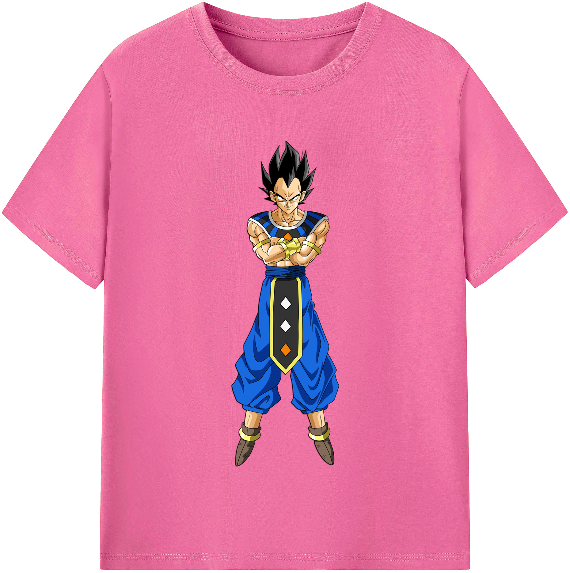 （画像用） ドラゴンボール ベジータ四世（Bejīta Yonsei）DRAGON BALL Vegeta IV レディースカジュアルプリントTシャツ（綿100％）